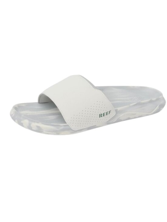 Reef Men\'s Tailslide Cushion Slide Sandals - White Grey Marble (CJ8559) main image 5